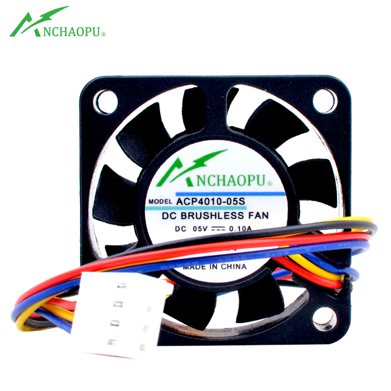 Pi 4 Case - ANCHAOPU 4 cm 40mm ventilateur 40x40x10mm