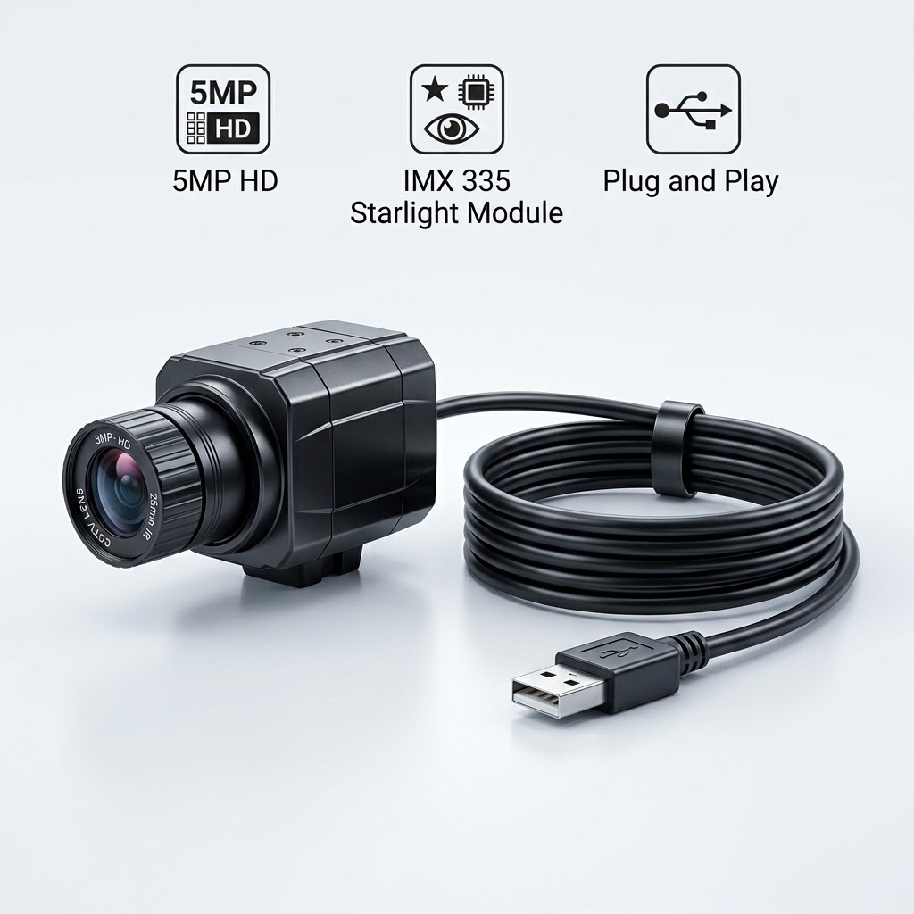 Pi Camera Cable - Caméra USB 5MP/1080P IMX335, objectif 2,8/4/6/8/12/16/25