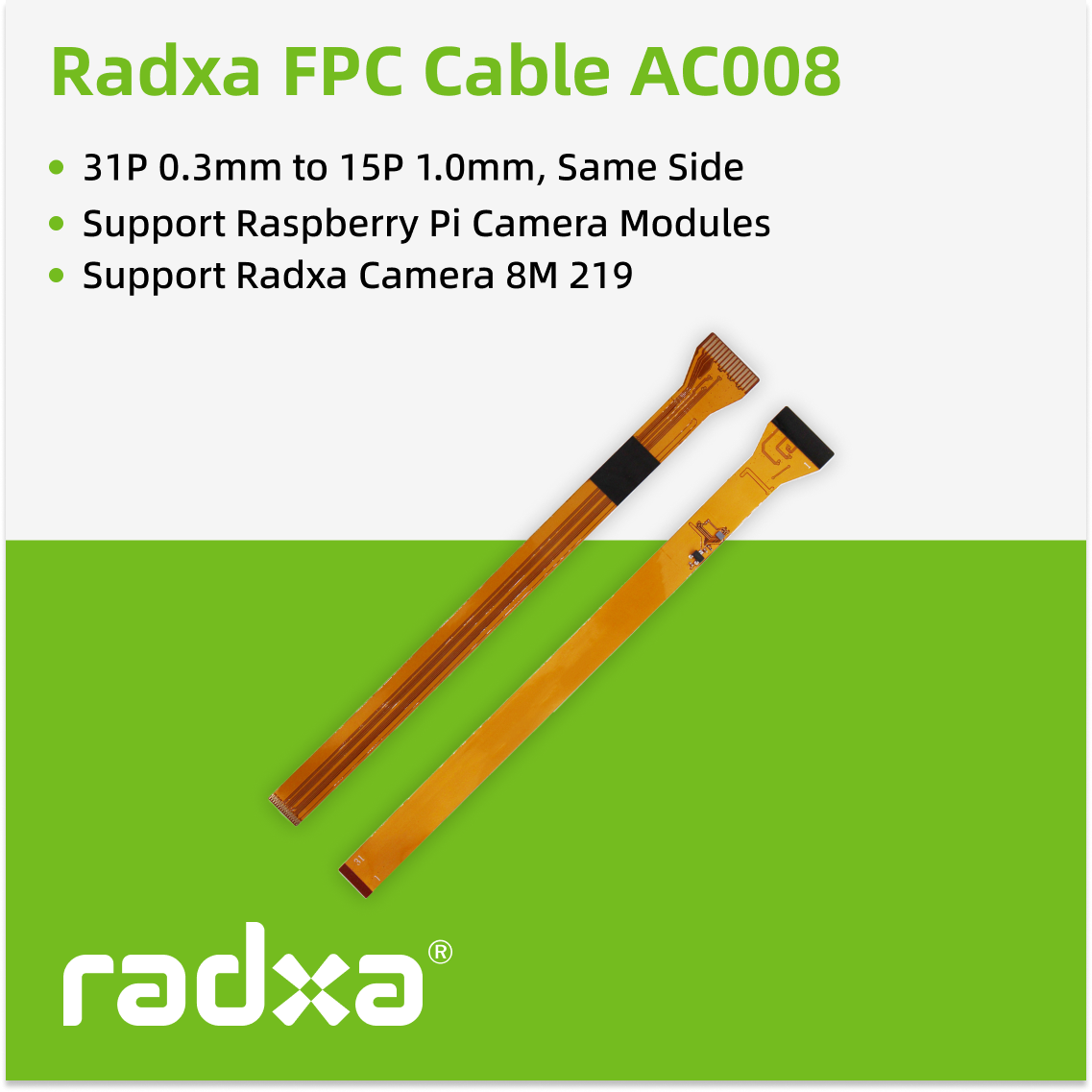 Pi Camera Cable - Câble FPC pour caméra Radxa 8M