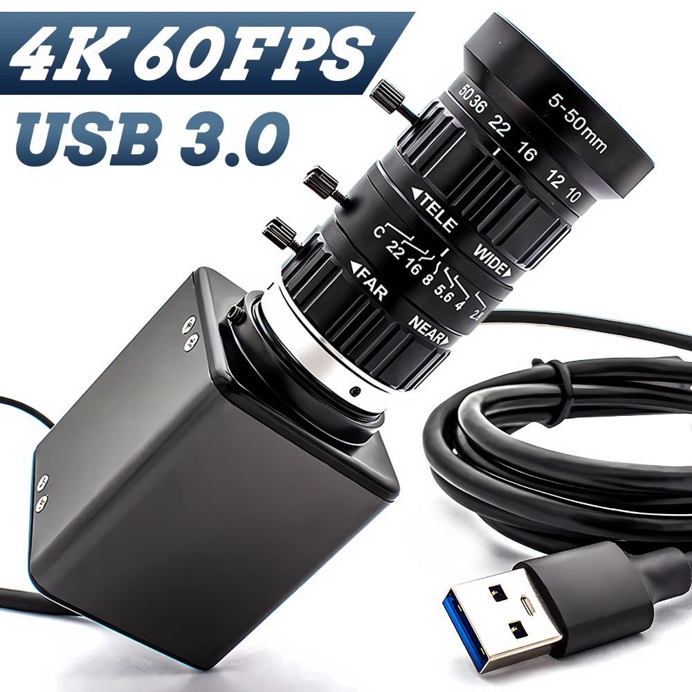 Raspberry Pi Global Shutter Camera Imx296 - Caméra ultral 4K USB3.0, 1/1.8 pouces,