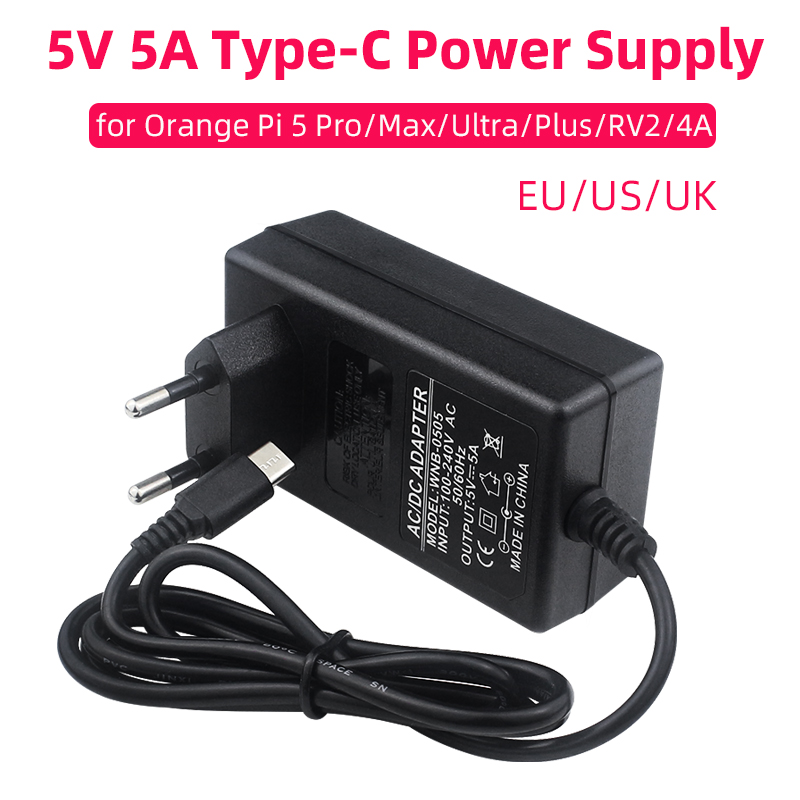 Pi Power Supply - Alimentation Orange Pi 5V 5A, Interface