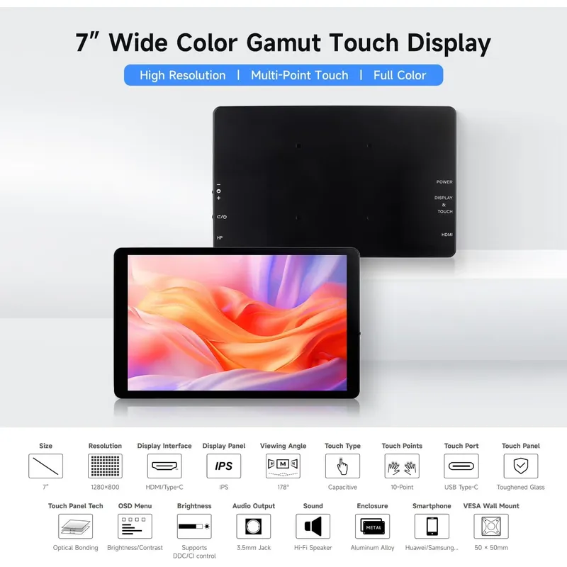 Écran tactile capacitif Aismar - Pi Display avis et prix
